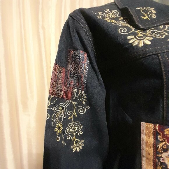 XL Graff Wear by UM Company - Denim Patchwork Jacket - Picture 5 of 11